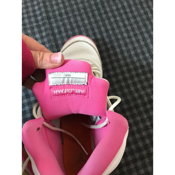 Nike Air Jordan 5 Retro GS White / Pink / Orange High-Top Sneakers Size 6Y Youth - Picture 9 of 9